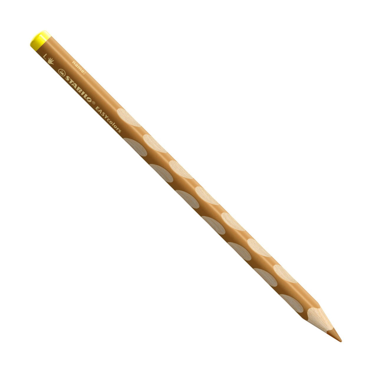 STABILO Buntstifte EASYcolors L – Einzelstift Ocker, Dreikant, Minen-Ø 4,2 mm