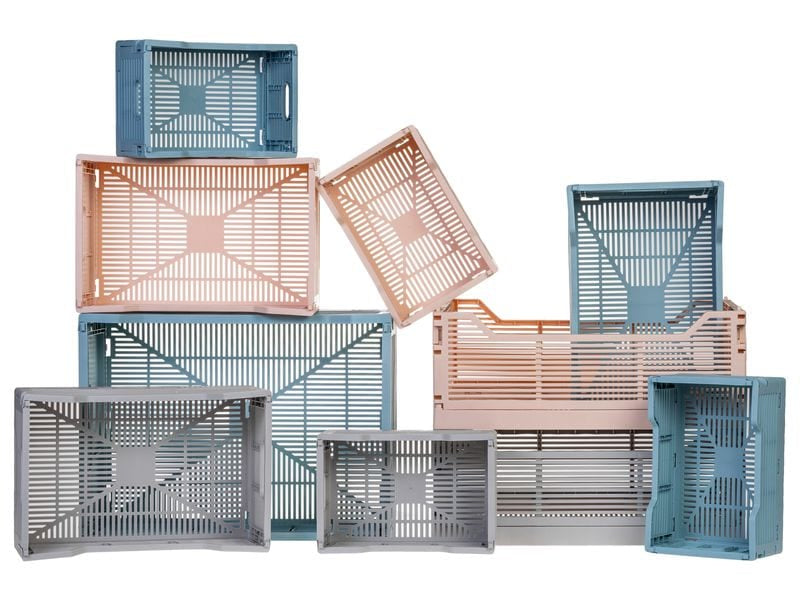 COCON Aufbewahrungsbox 2,97 l – Polypropylen (PP) – Rosa – 2-teiliges Set, mit Griff – 220 × 90 × 150 mm