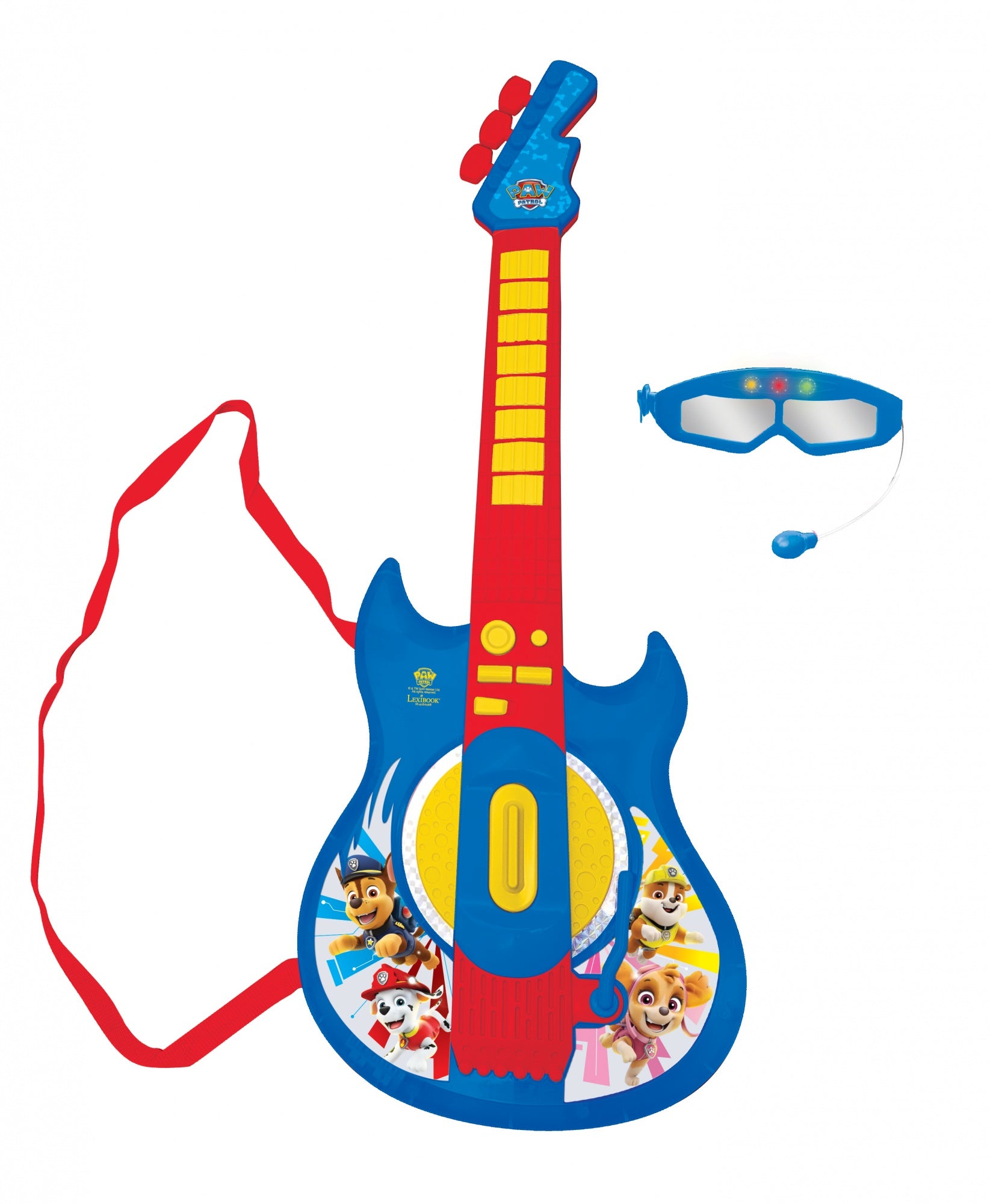 Lexibook Paw Patrol Gitarre – 6 Lieder, 2 Modi, Lichteffekte – ab 3 Jahren – mehrfarbig