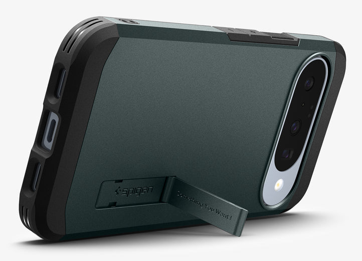 Spigen Tough Armor MagFit Rückcover – für Google Pixel 10/10 Pro, Abyss Grün, bis 1,2 m sturzsicher
