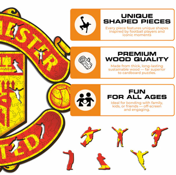 Iconic Puzzles FC Manchester United - Logo - Logikspiel, 1 Spieler, ab 10 Jahren