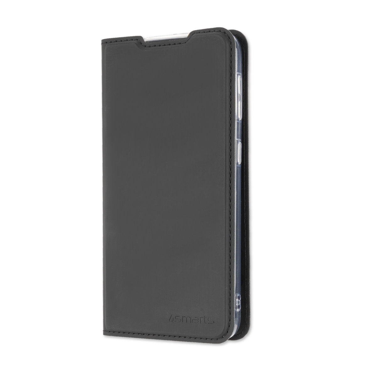 4smarts Urban Lite Folio – für Apple iPhone 15 Plus, mit Ständer, mit Kartenfach, TPU, schwarz