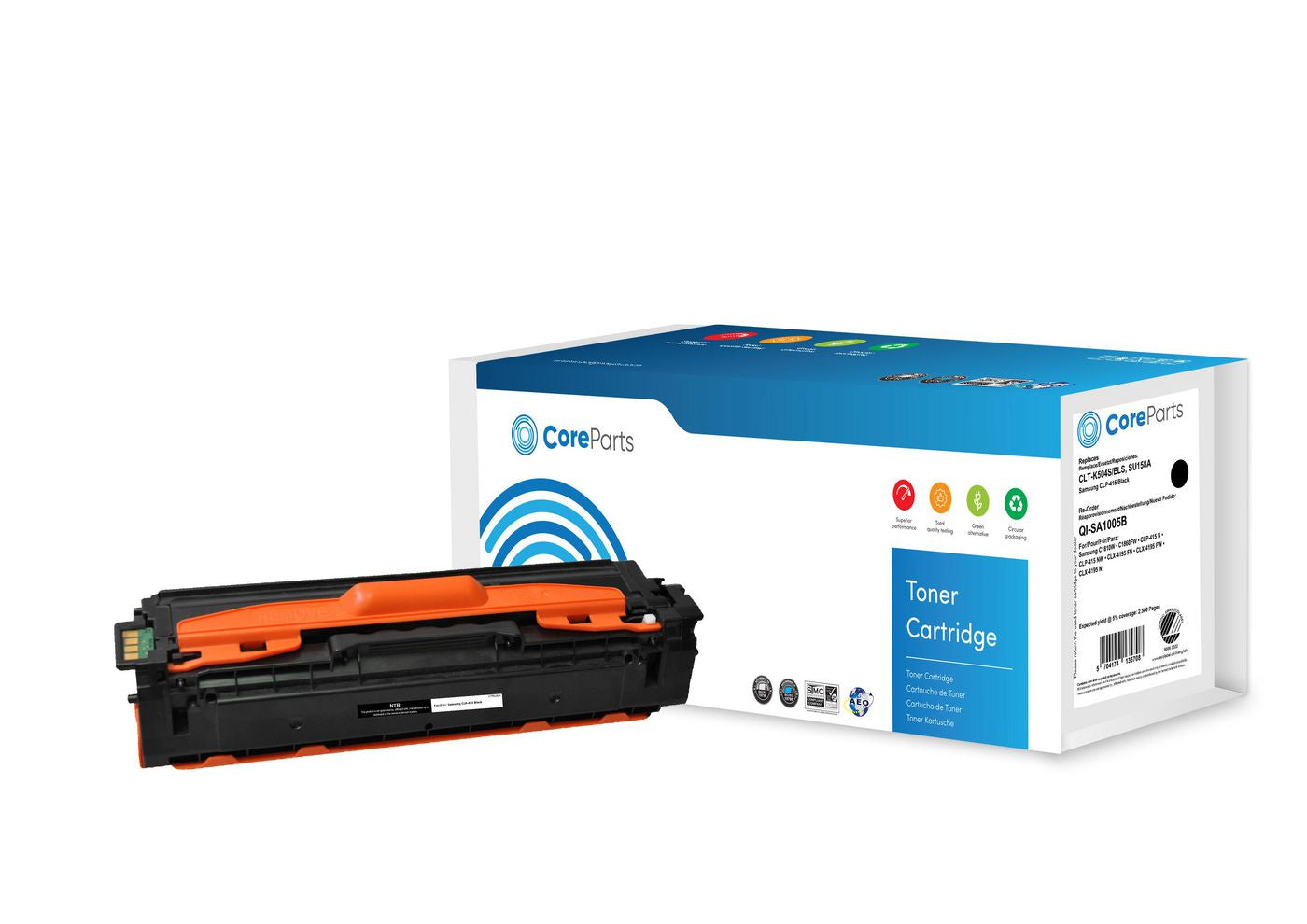 CoreParts CLT-K504S/ELS Schwarz Toner – Kompatibel – 2'500 Seiten – für Samsung CLP-415