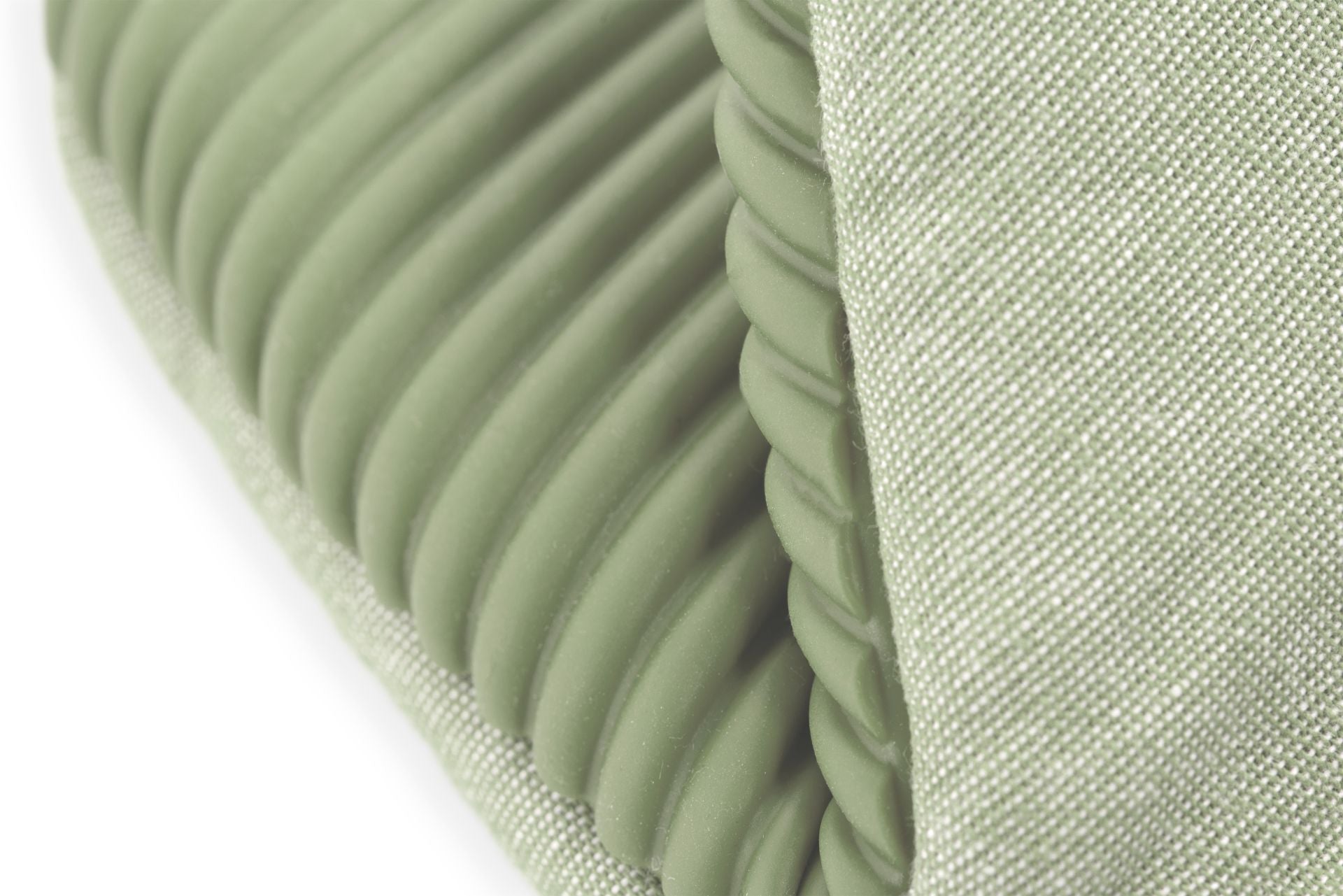 Tiseco Topfhandschuh 14 × 21,5 cm, Baumwolle, Hellgrün, 2er-Set, für Pfanne, Topf