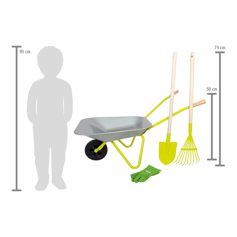 Small foot Schubkarre (Spielzeug) – max. 15 kg – 79,0 × 50,0 × 36,0 cm – ab 3 J.