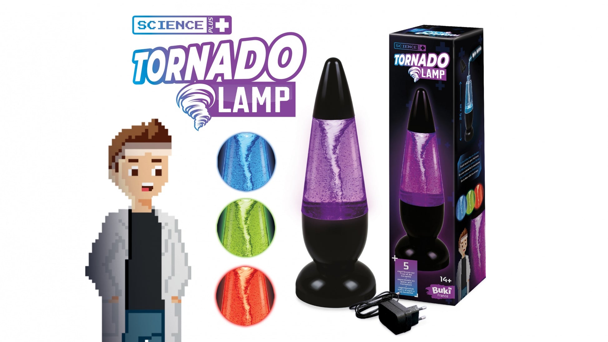 Buki Tischleuchte – Elektrische Aromalampe, USB, 24 cm – Schwarz