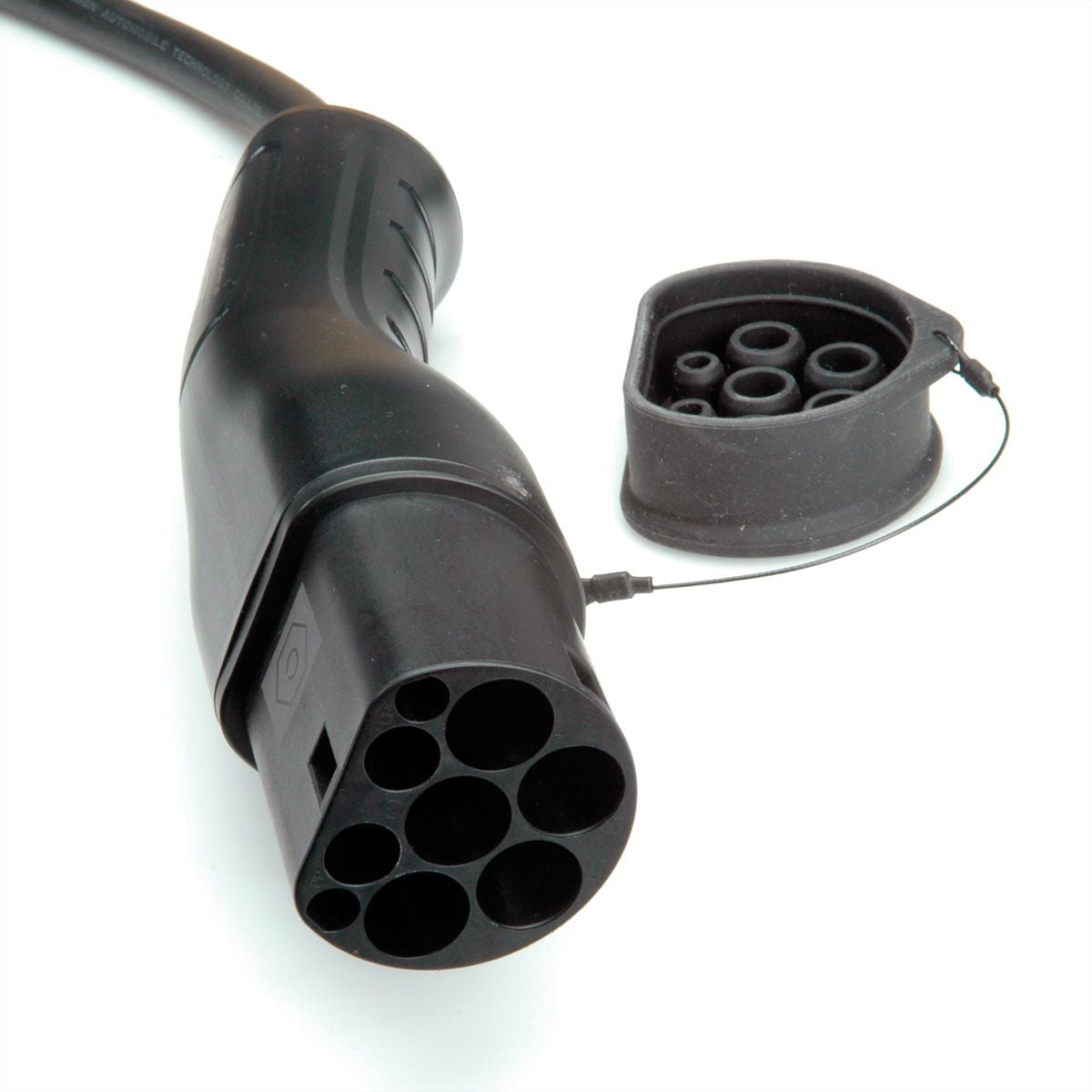 ROLINE Typ 2 Ladekabel – Typ 2–Typ 2, 7,5 m (Spiralkabel, max. 5 m), 1-phasig, 32 A, 7,4 kW