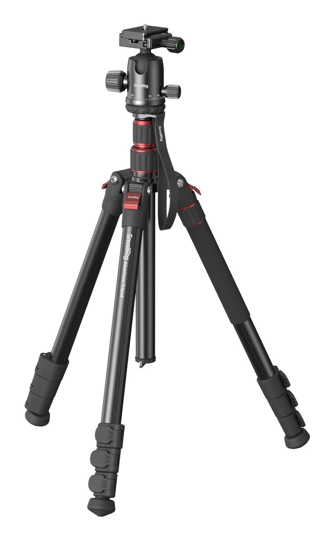 SmallRig 5629 Dreibeinstativ – bis 180 cm, 15 kg Traglast, Kugelkopf, Schnellwechselplatte