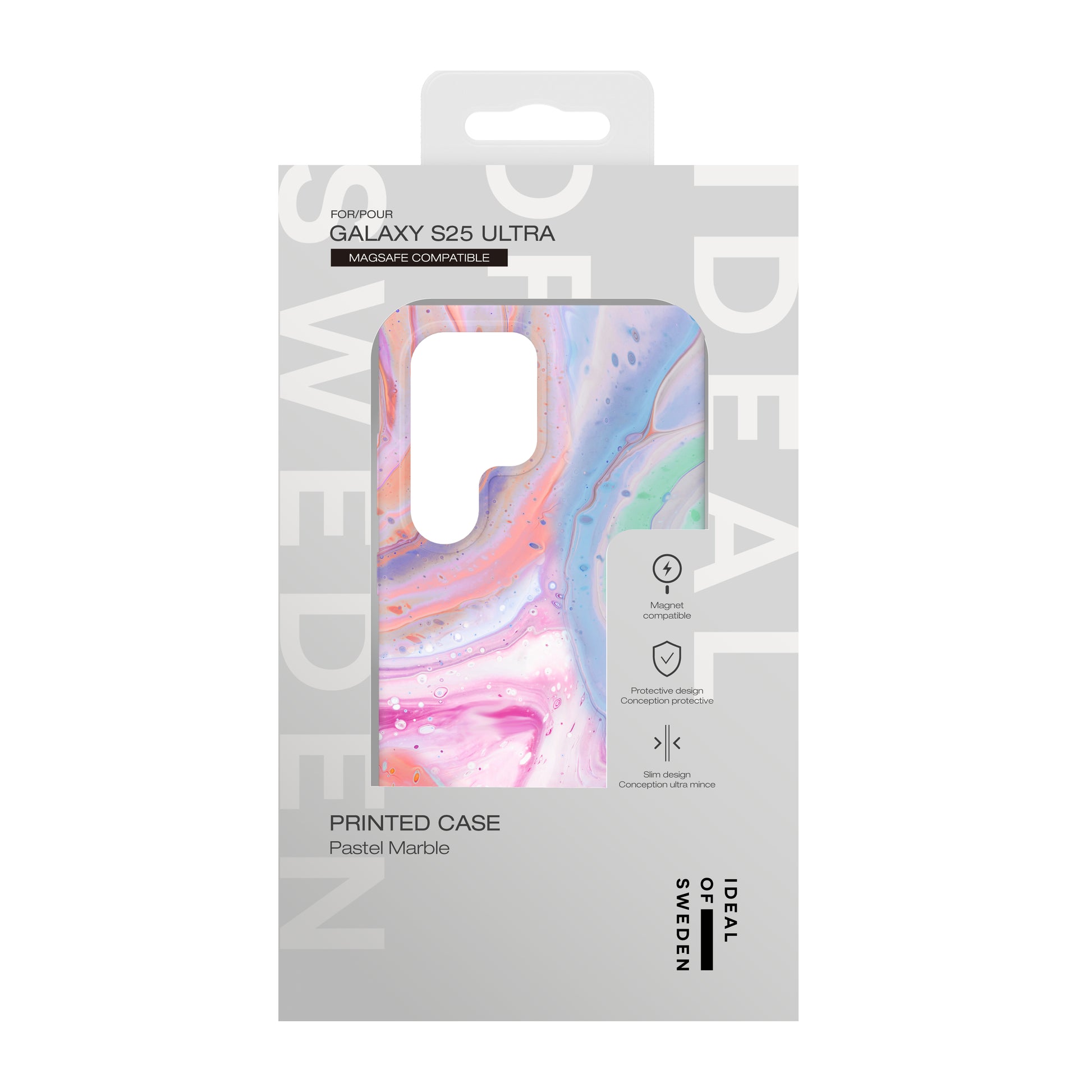 Ideal of Sweden – Backcover – für Samsung Galaxy S25 Ultra – Pastellmarmor – Polyester – MagSafe-kompatibel