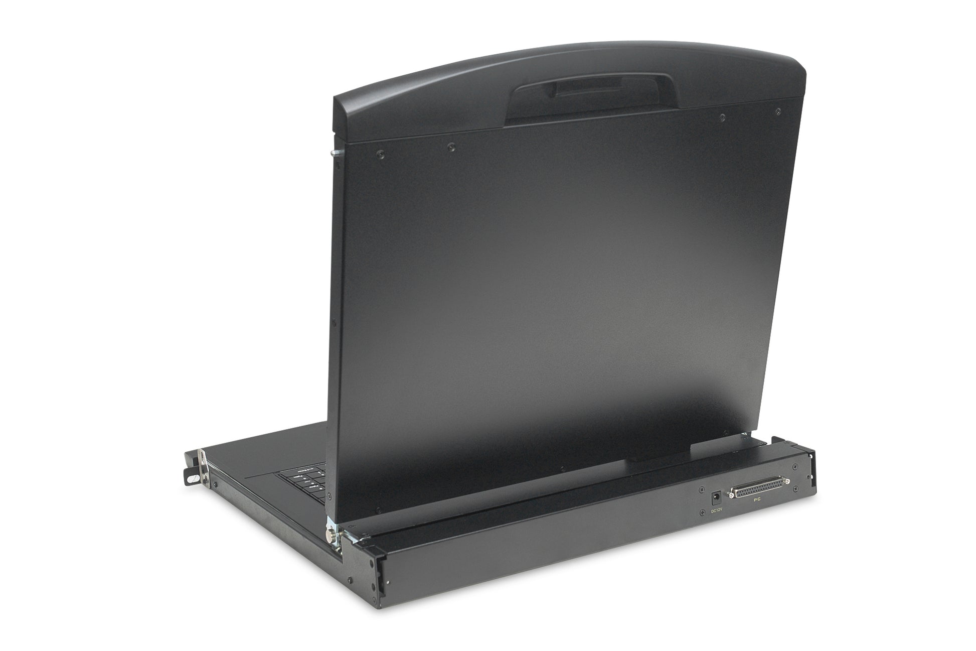 Digitus 19HD – 19" Rack-LCD-Konsole – 8-Port Cat 5 KVM, 1920 × 1080, USB 2.0, Schweiz QWERTZ – 1U