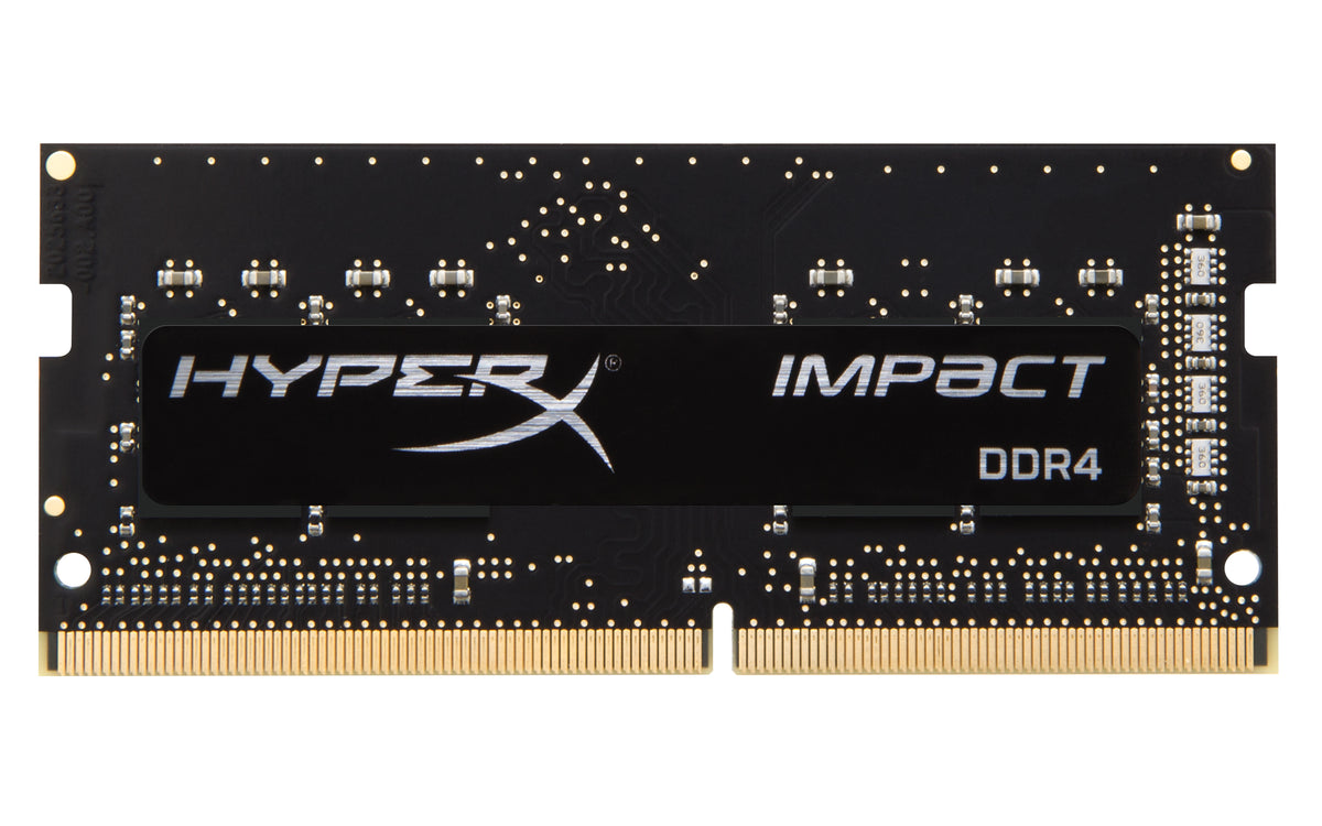 Kingston Technology HyperX Impact – SO-DIMM-Kit – 2×4 GB DDR4, 2400 MHz, CL14, 260-Pin SO-DIMM, Schwarz