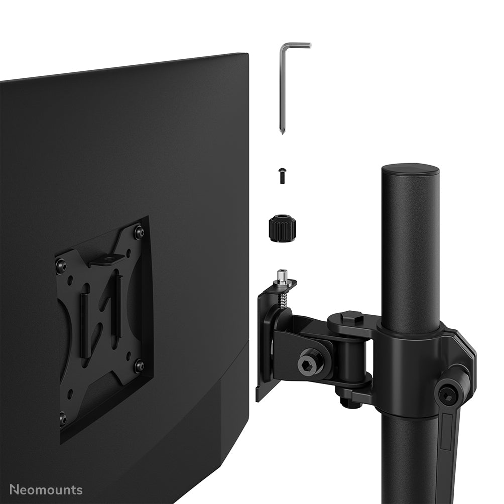 Neomounts DS45-600BL2V – Monitor-Tischständer – freistehend – 2 Monitore – 10–32" – VESA 75×75/100×100 mm – bi