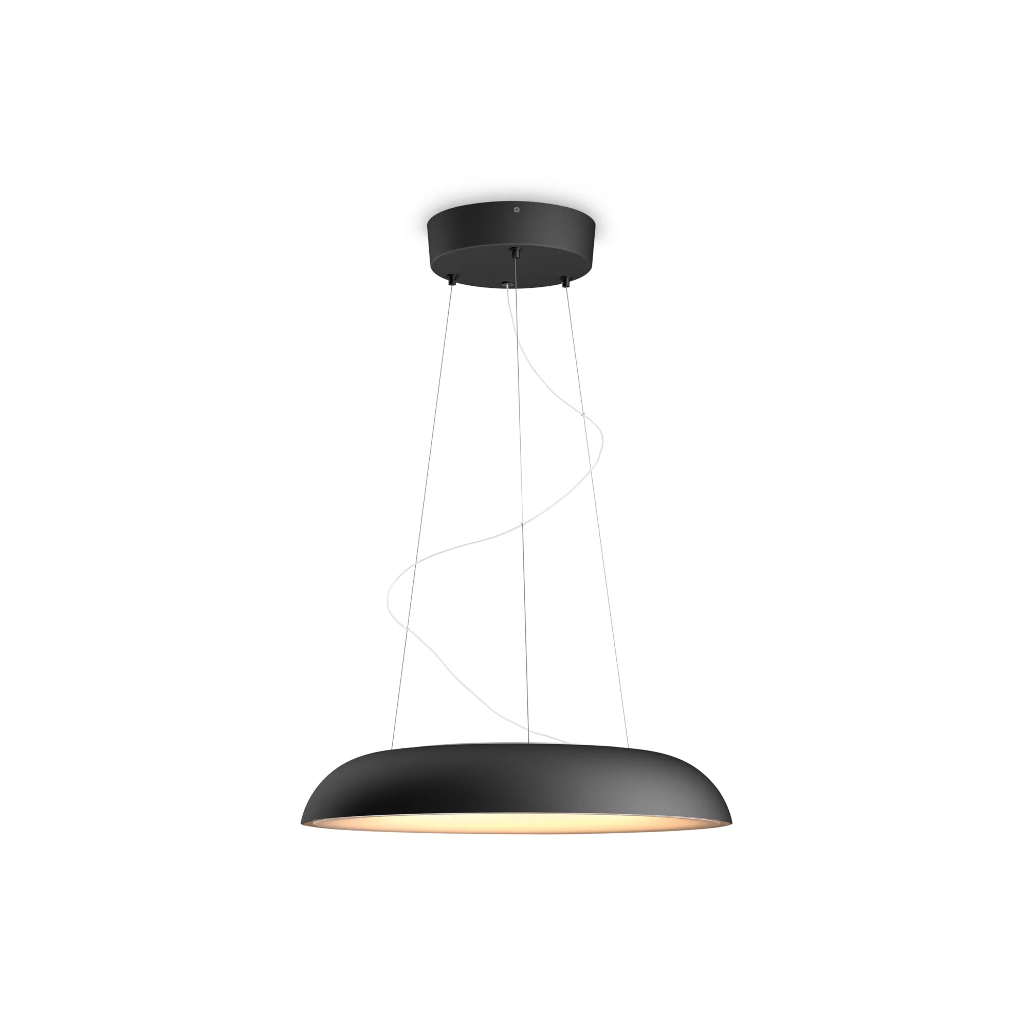 Philips by Signify Philips Hue Pendelleuchte White Amb. Amaze – Ø 43,4 cm, 2750 lm, 2200–6500 K, dimmbar, ZigBee/BT, schwarz