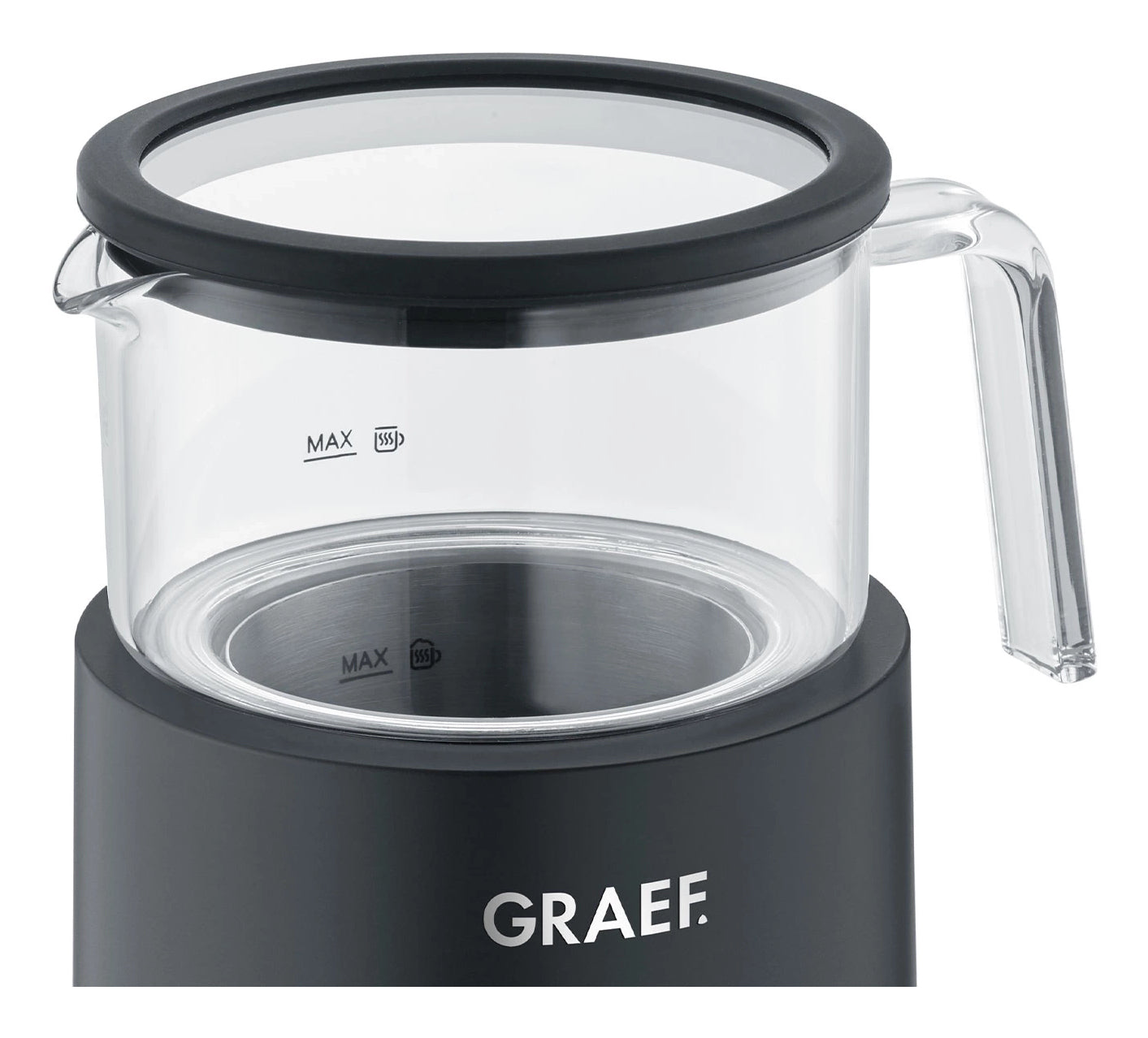 Graef Milchaufschäumer MS902 – 400 ml, 500 W, Heiss & Kalt – Schwarz