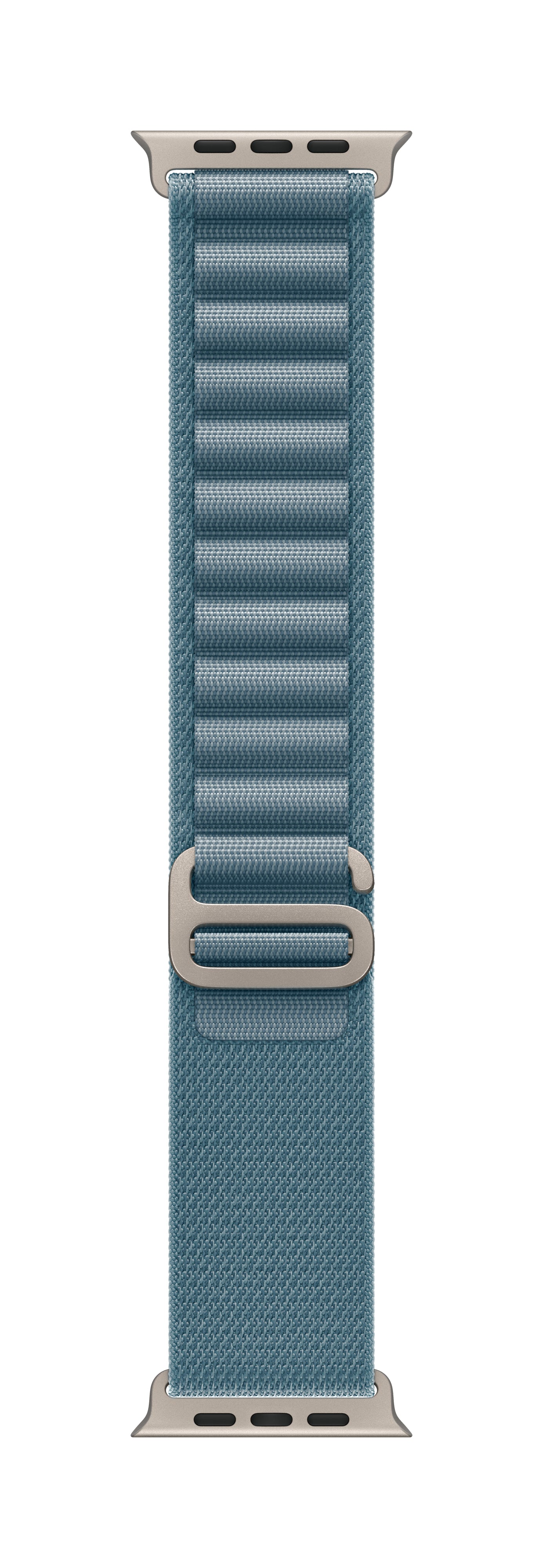 Apple Alpine Loop – Titan Natur, Hellblau, S, für Apple Watch