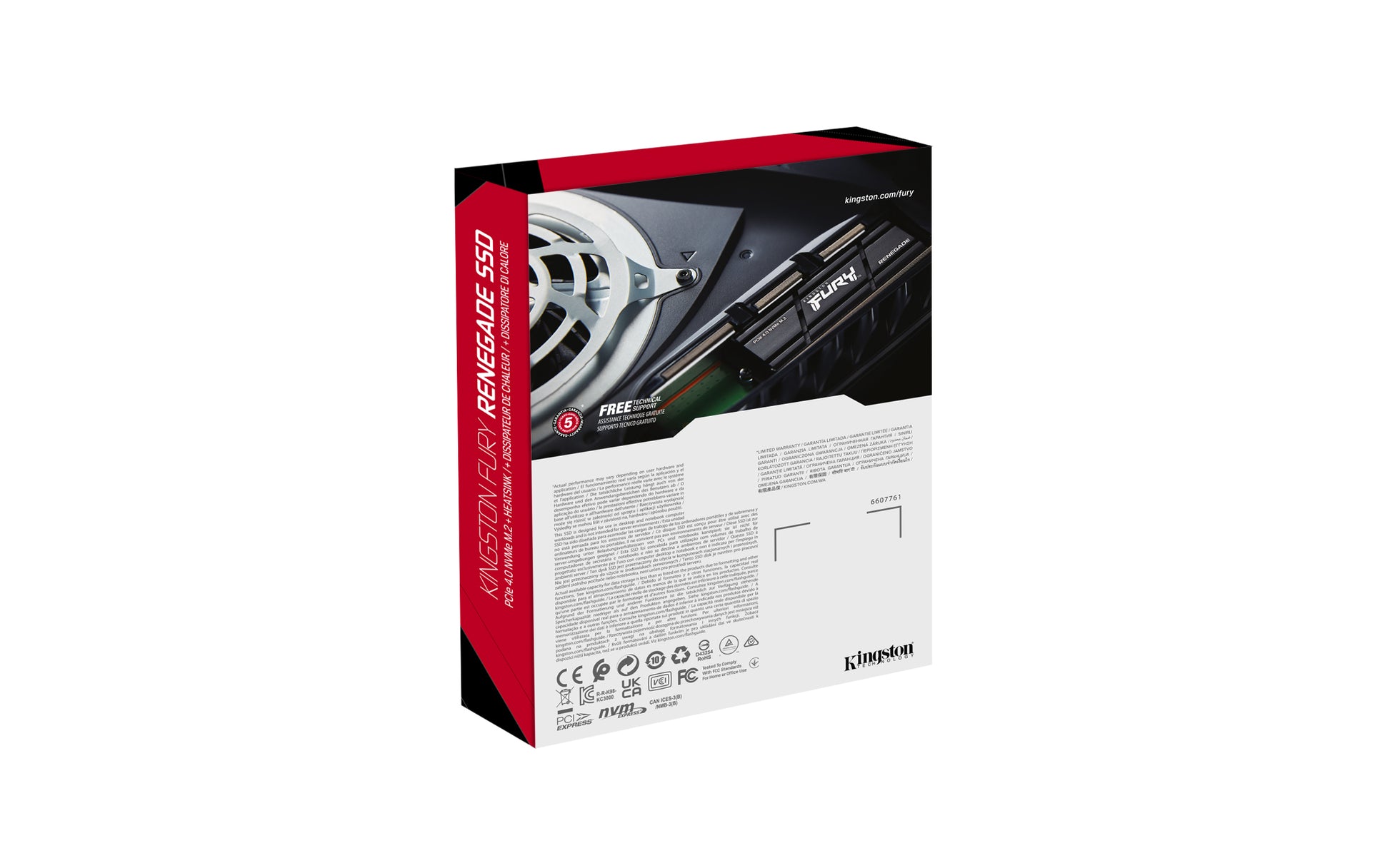 Kingston Technology Kingston FURY Renegade 2 TB – M.2 SSD, NVMe PCIe 4.0