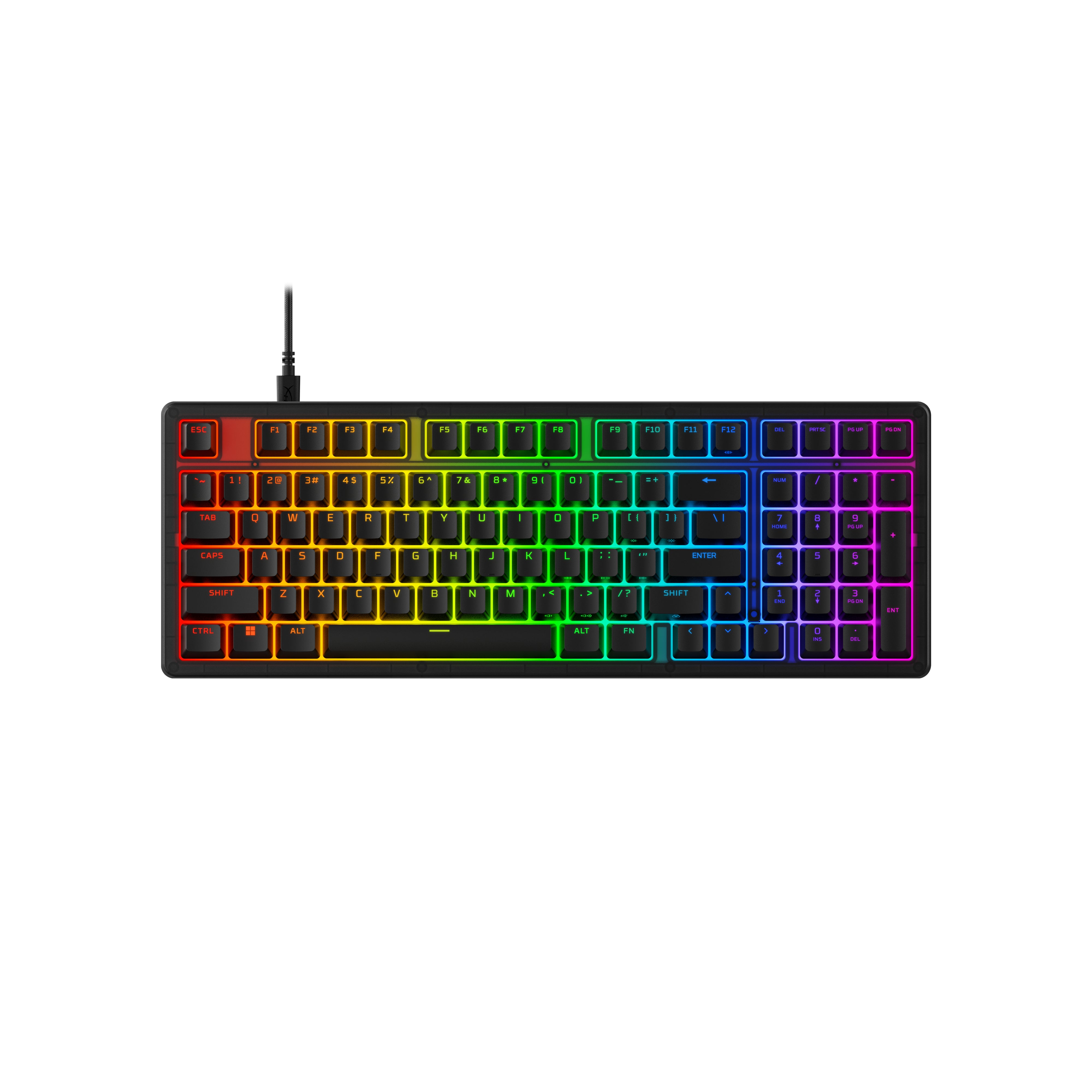 HyperX Origins 2 1800 – Tastatur – Mechanisch – USB-C – Ohne Ziffernblock – Für PC, PS5, Xbox Serie