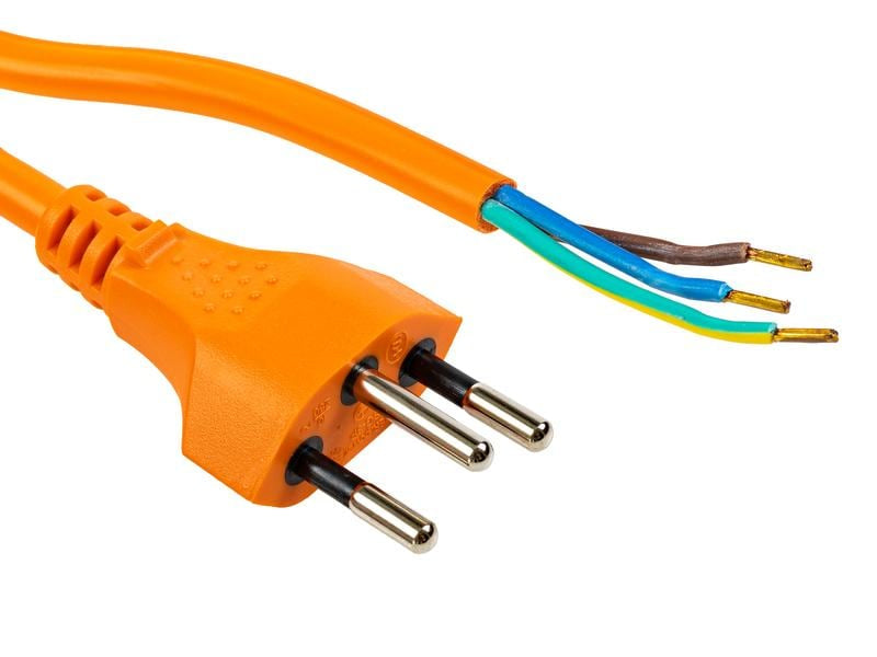 Furber. Verlängerungskabel – T12–offen, 1,8 m, 3×1 mm², orange