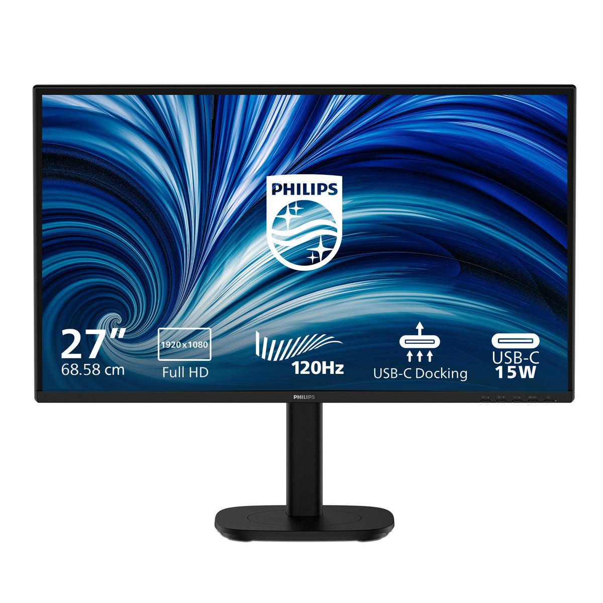 Philips 27B2U3301/00 – 27", 1920 × 1080 (Full HD), IPS, 120 Hz, USB-C 90 W, LAN