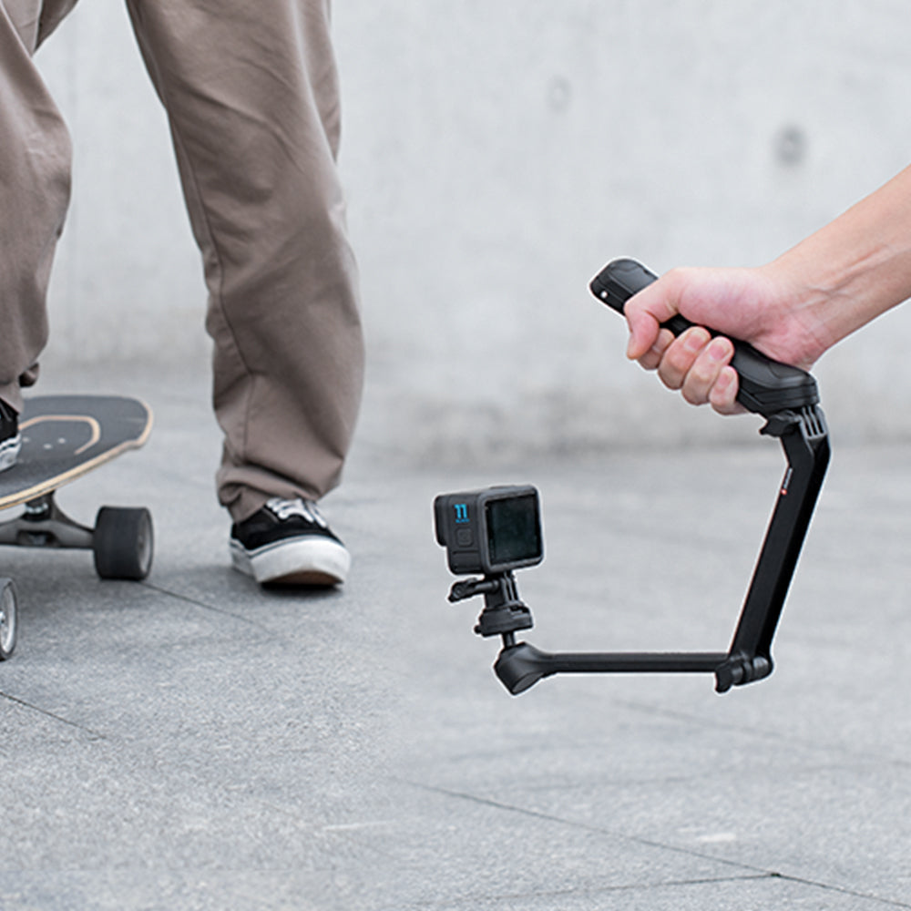 PGYTECH MantisPod Z Mini-Stativ – 3 Beine, Traglast 1 kg, Aluminium/Nylon – für Action-Kameras – Schwarz