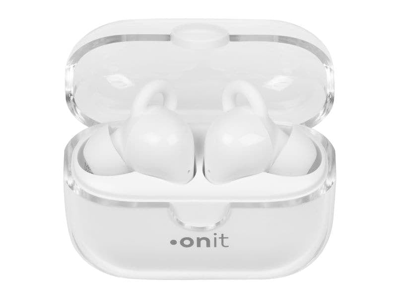 ONIT TWS Headset Pro – True Wireless In-Ear Kopfhörer – Bluetooth 5.3, ENC, USB-C – Weiss – bis 16 h