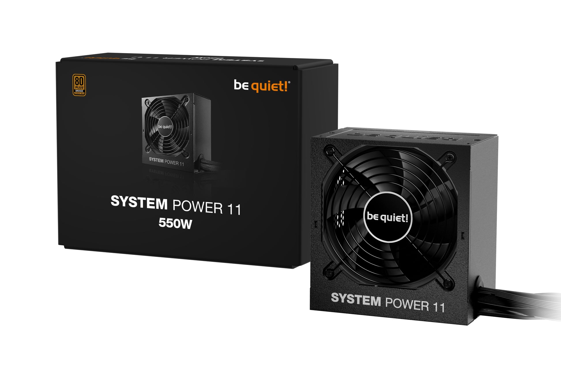 be quiet! be quiet System Power 11 ATX-Netzteil 550 W 80 PLUS Bronze – nicht-modular, ATX 3,1, EPS 2,92