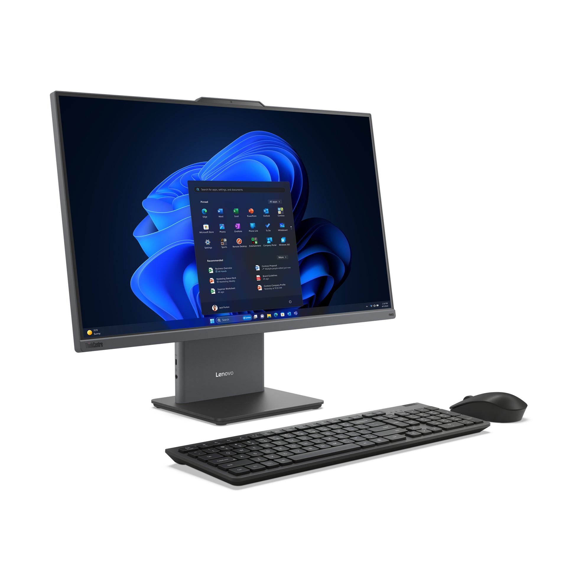 Lenovo All-in-One – 27" Full HD, Intel Core i3-1315U, 16 GB RAM, 512 GB SSD, Windows 11 Pro