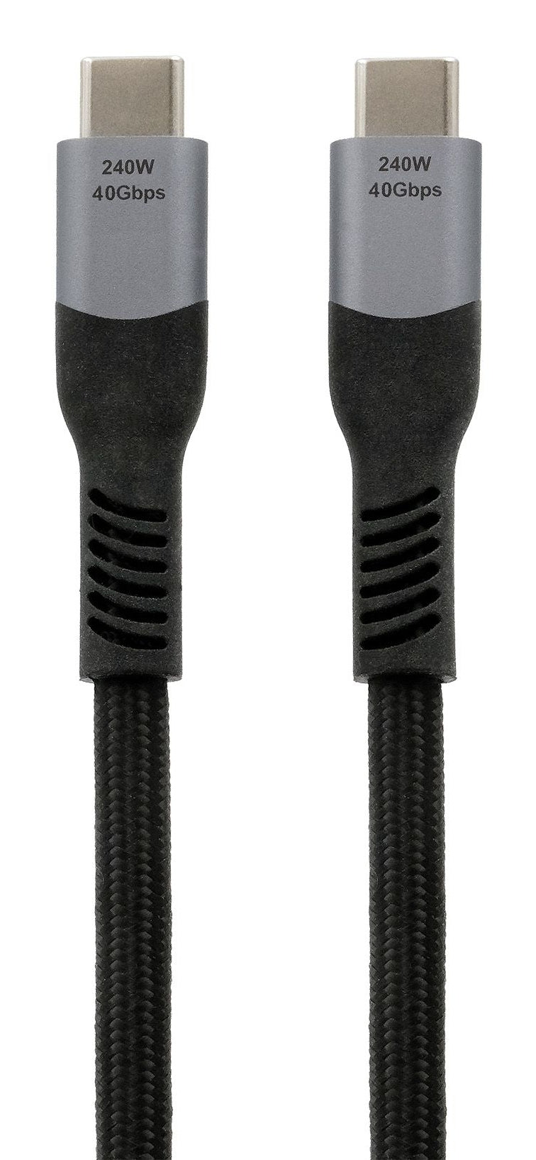EXSYS Thunderbolt 3 (USB-C) Kabel – 40 Gbit/s – 2 m – PD 240 W – Schwarz/Grau