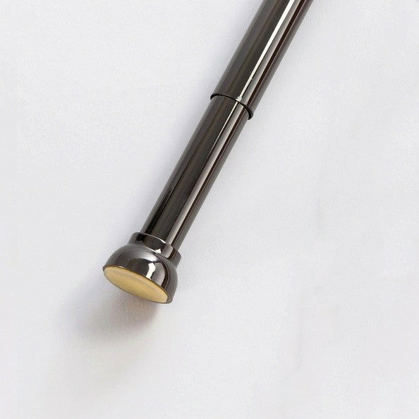 Spirella Duschvorhangstange Kreta – 125–220 cm, Aluminium, ohne Bohren, Schwarz