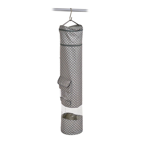 Zeller Present 14660 Geschenkpapierhalter – Polyester – Grau – für 15 Rollen – Ø 170 × H 850 mm