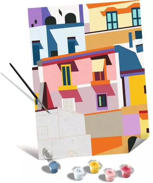 Ravensburger CreArt – Malen-nach-Zahlen-Set – Stadt / Land – ab 14 Jahren
