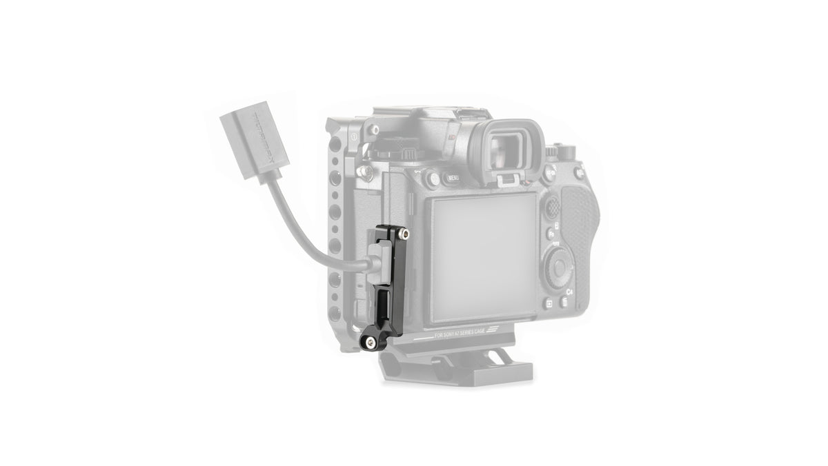 Tilta TA-T23-CC2-B Kabelklemme – für Sony a1 Half Cage – Schwarz, Aluminium/Edelstahl