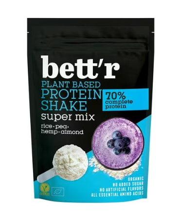 Bett'r Protein Shake Super Mix Neutral – Bio, Glutenfrei – 500 g
