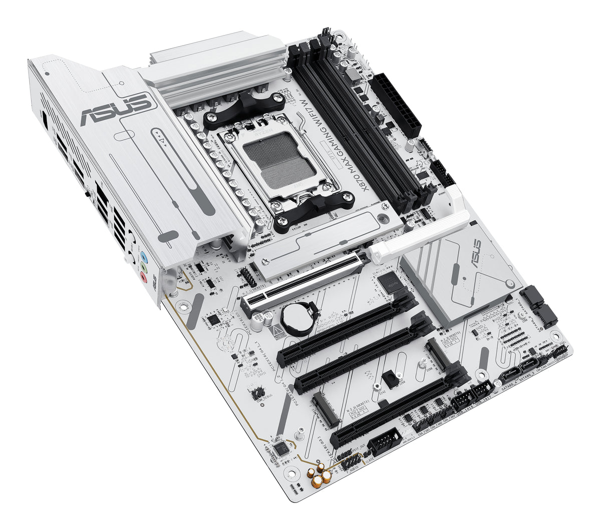 ASUS X870 Max Gaming WiFi7 W – Mainboard – AM5, AMD X870, ATX, DDR5