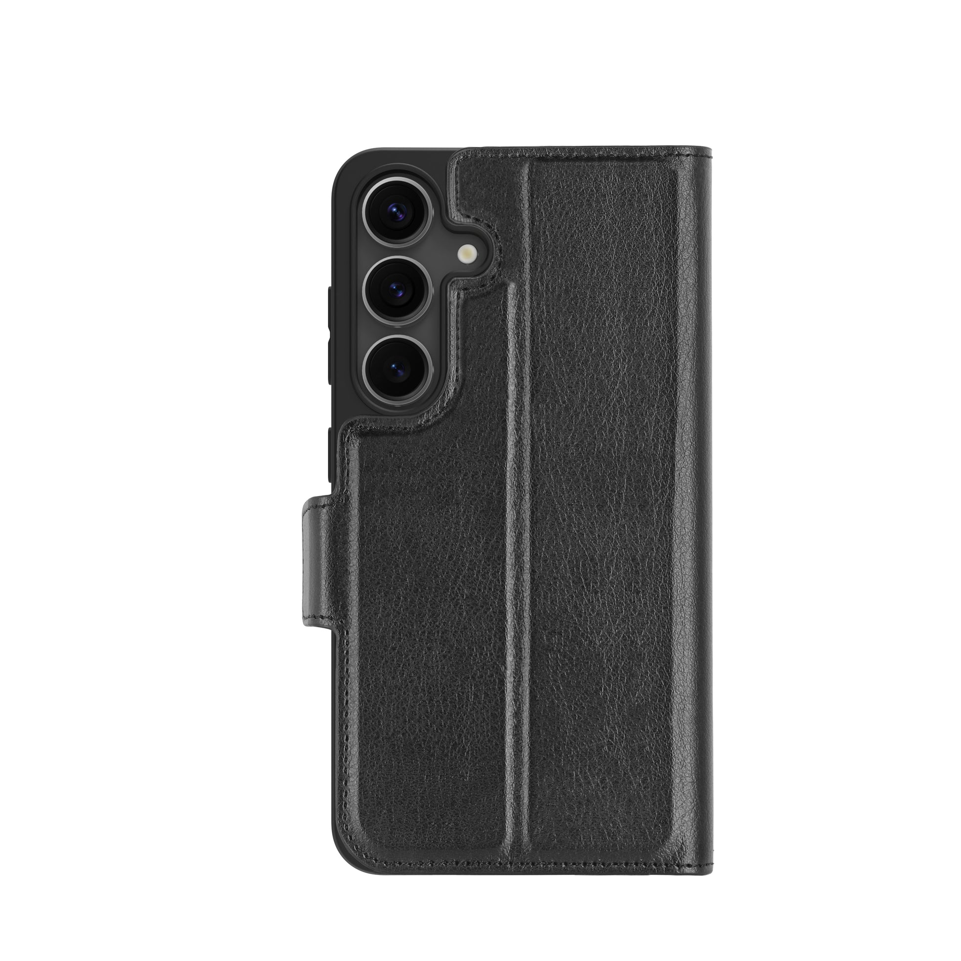 dbramante1928 Oslo Pro Wallethülle – für Samsung Galaxy S25+, mit Ständer, 3 Kartenfächer, PU, Schwarz
