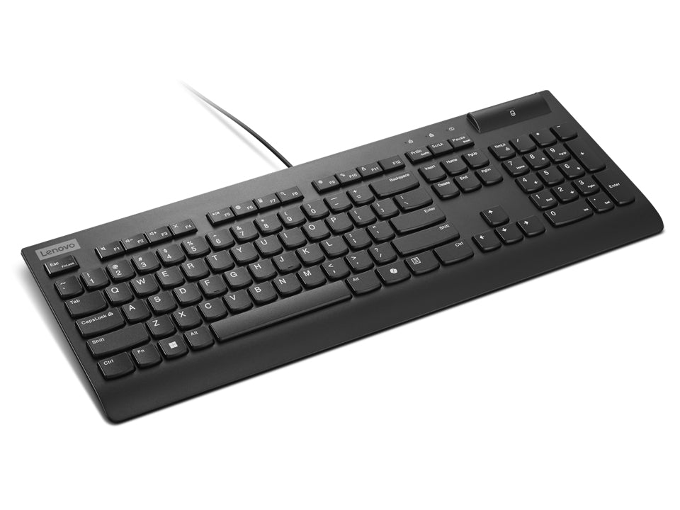 Lenovo Smartcard Wired II – Tastatur – kabelgebunden – Smartcard-Leser – AZERTY (FR) – Schwarz