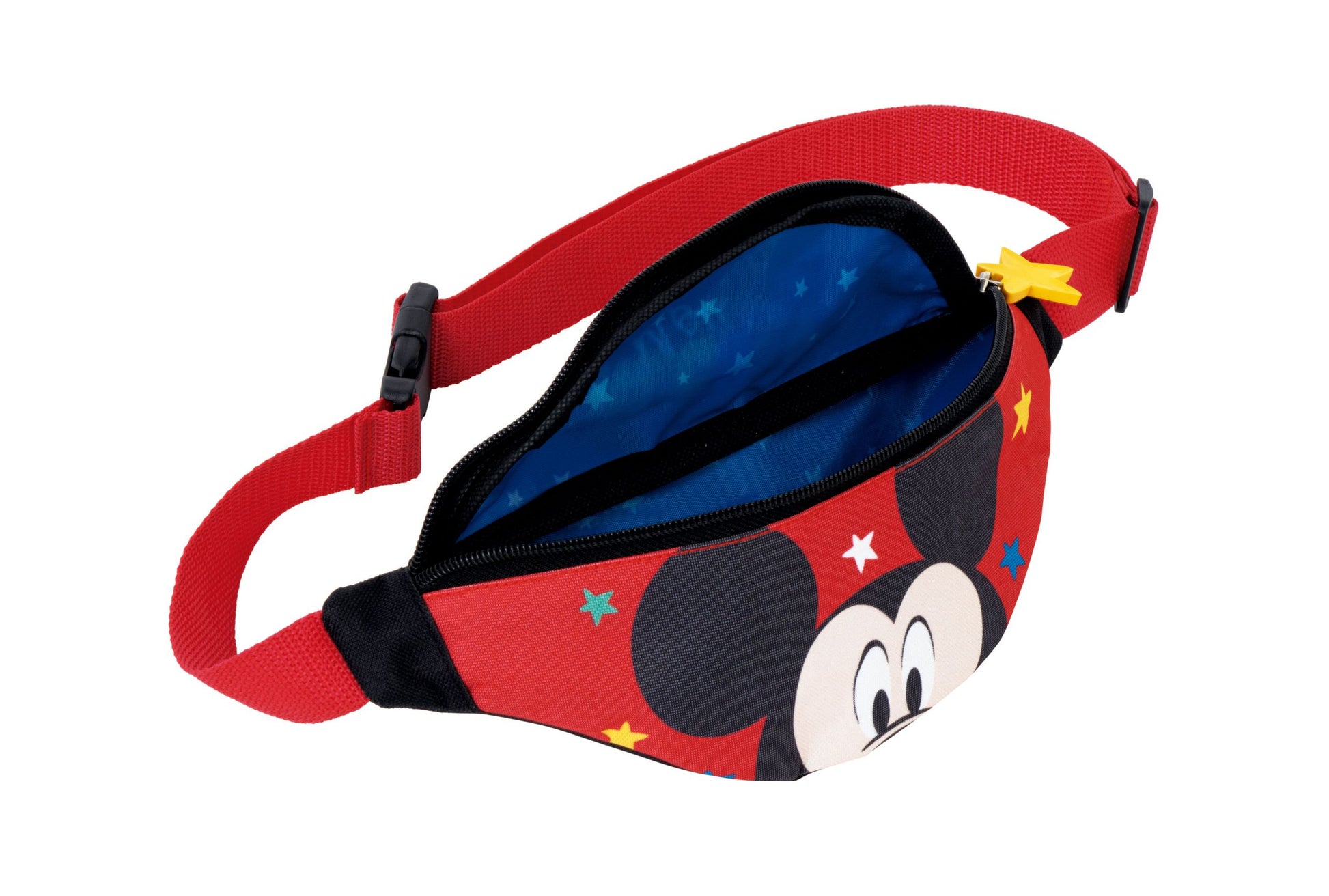 Arditex Bauchtasche, 1,1 l, Polyester, Rot, Motiv Mickey, 27 × 6,5 × 11 cm