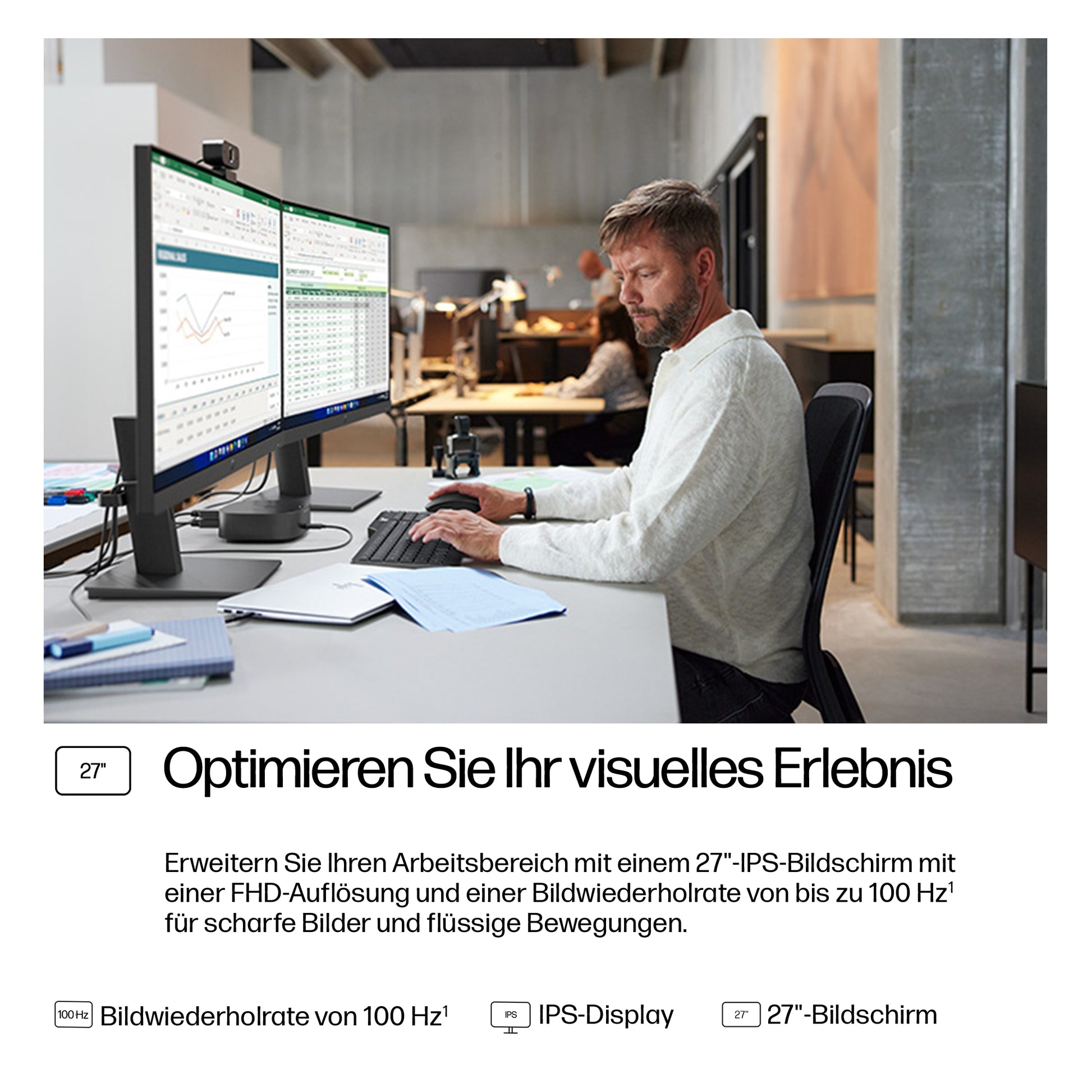 HP 327Ph – 27", 1920 × 1080 (Full HD), IPS, 100 Hz