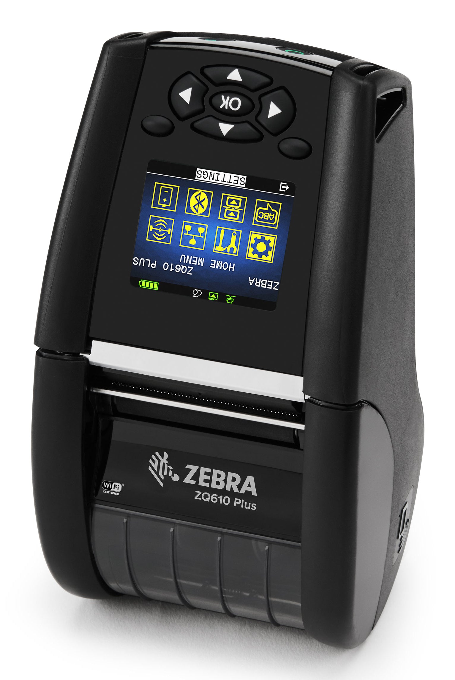Zebra ZQ610 Plus – Etikettendrucker, Thermodirekt, bis 48 mm, USB, WLAN, Bluetooth, 203 × 203 dpi, 115 mm/s