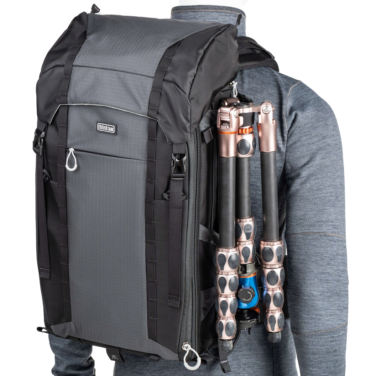 Think Tank FirstLight Rucksack – 35 l, 6 Objektive, wasserfest – für DSLR, Systemkamera, Drohne – Schwarz