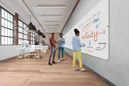 Nobo Whiteboard – 120 × 90 cm, lackierter Stahl, magnetisch, Wandmontage