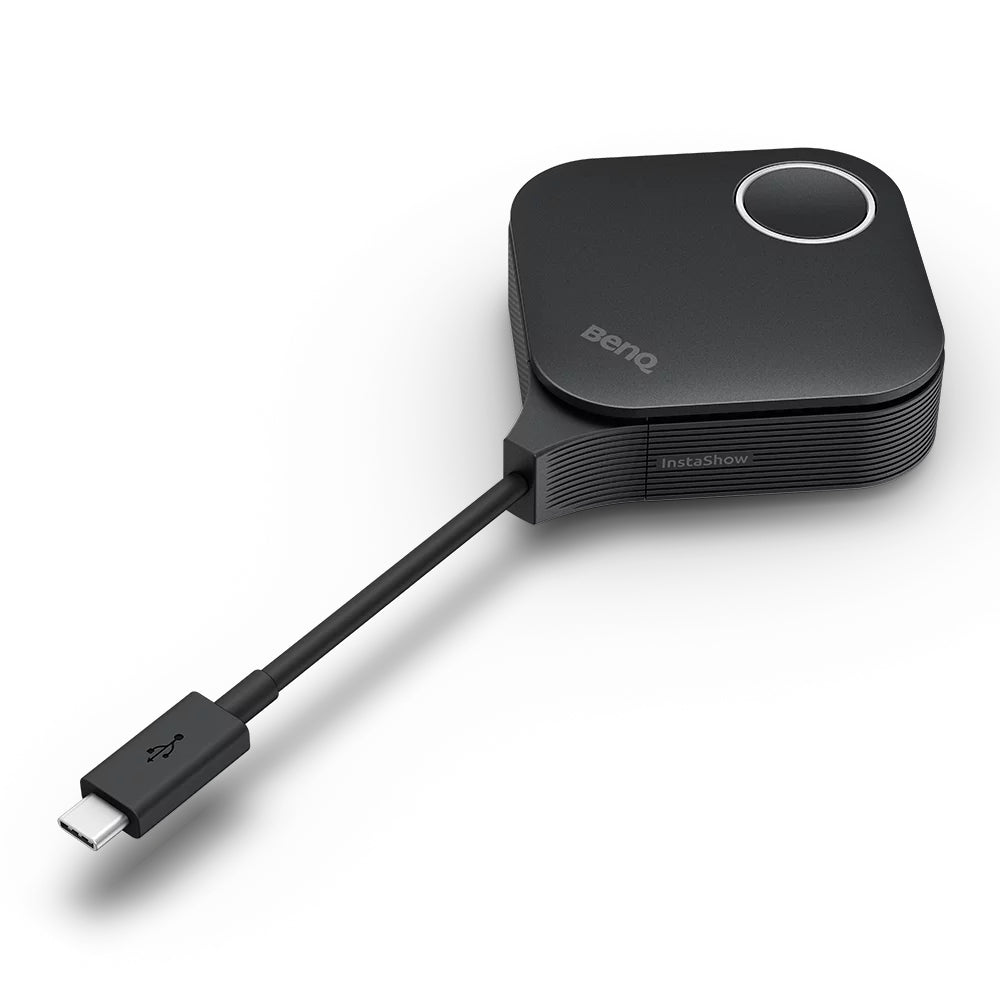 BenQ InstaShow VS25 – Drahtloses Präsentationssystem – 4K, 2× Button, USB-C, Schwarz