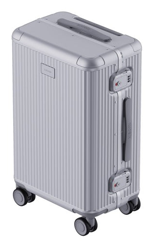 Xiaomi Handgepäck-Trolley Aluminiumrahmen 26 – 82 l, Hartschale PC, 4 Rollen, mit TSA, Silber