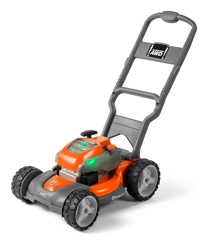 Husqvarna 546 27 26-01 Spielzeug-Rasenmäher – 28 × 22 × 35 cm – ab 3 Jahren – schwarz/grau/orange