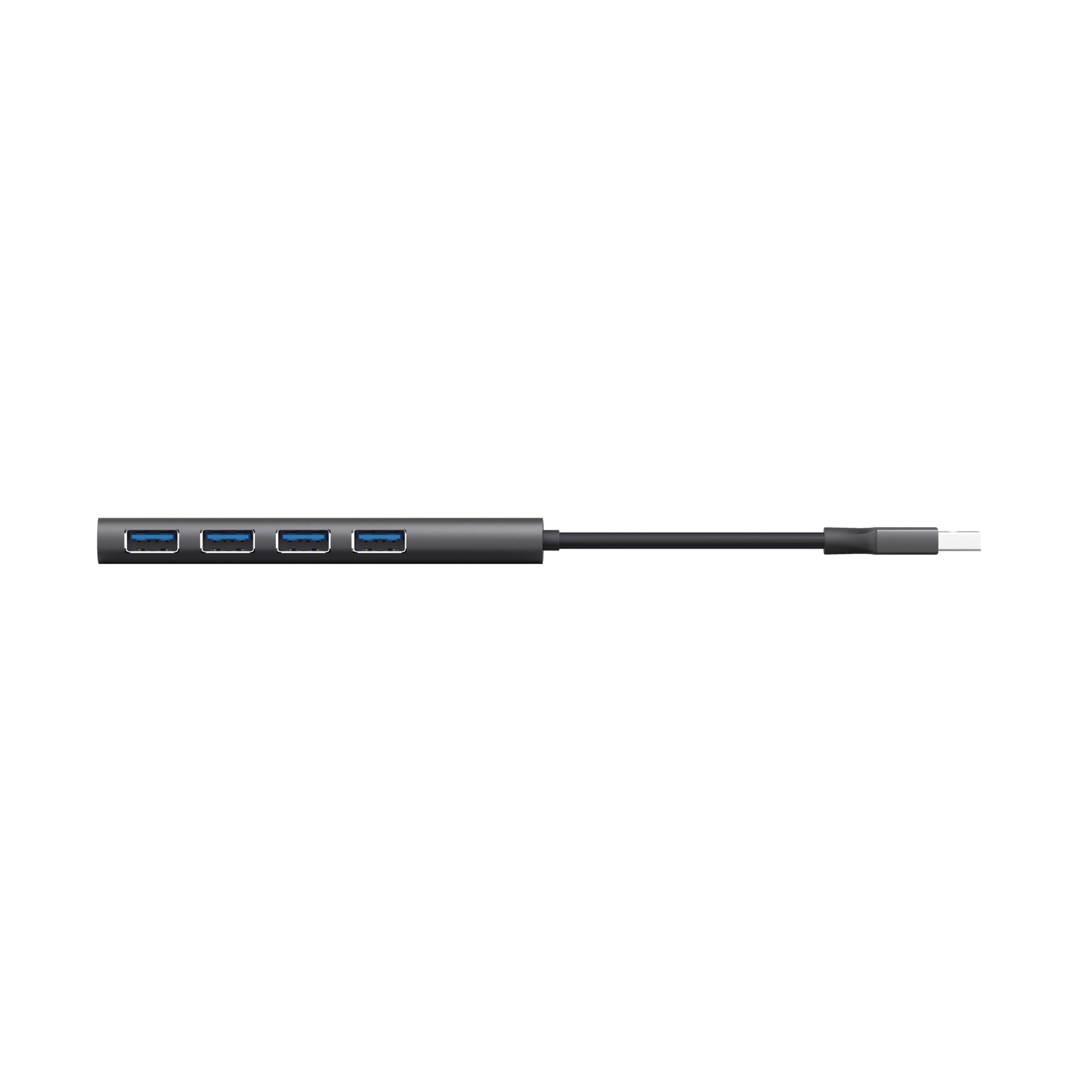 Trust Halyx USB-Hub – 4× USB-A, für Windows/Mac/ChromeOS