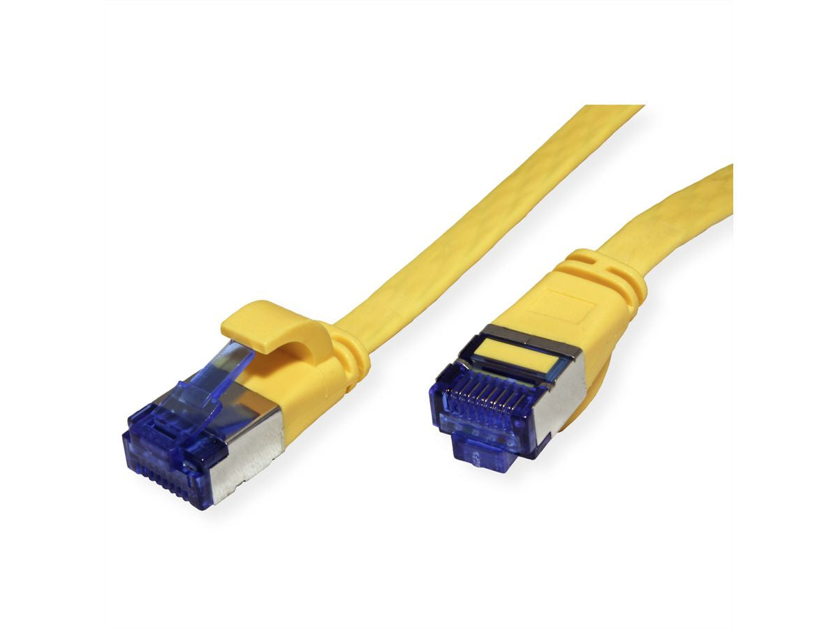 VALUE Patchkabel – Cat6A (Klasse EA) FTP, 5 m, gelb, extra flach, RJ-45