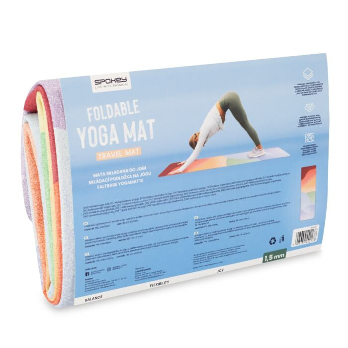 Spokey Reisematte Travel Matte – faltbar, einfach zu säubern – 160 × 61 cm, 1,5 mm – mehrfarbig, Muster