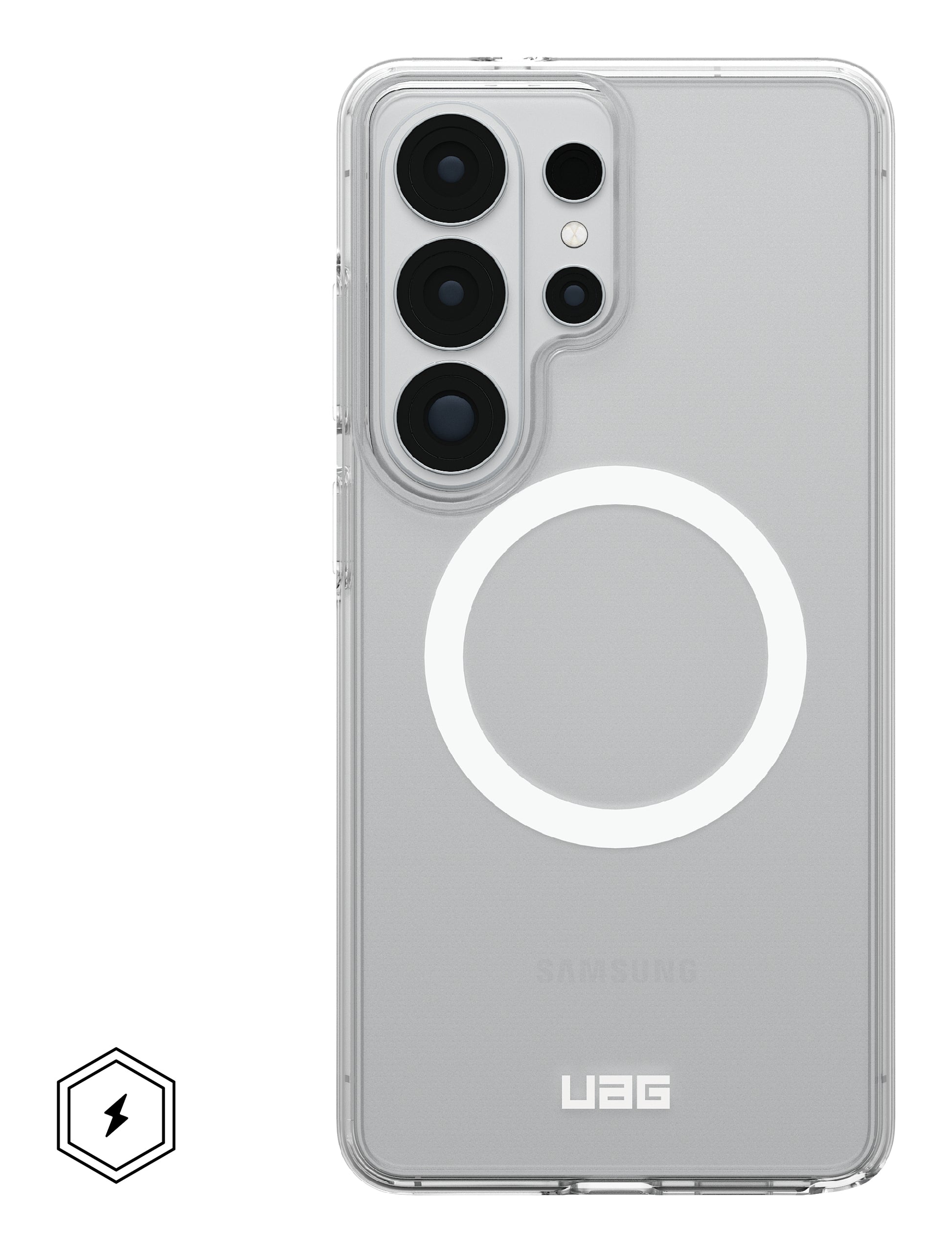 Urban Armor Gear UAG Scout Backcover – für Samsung Galaxy S26 Ultra, MagSafe, mit Ständer, PC, Transparent/Weiss