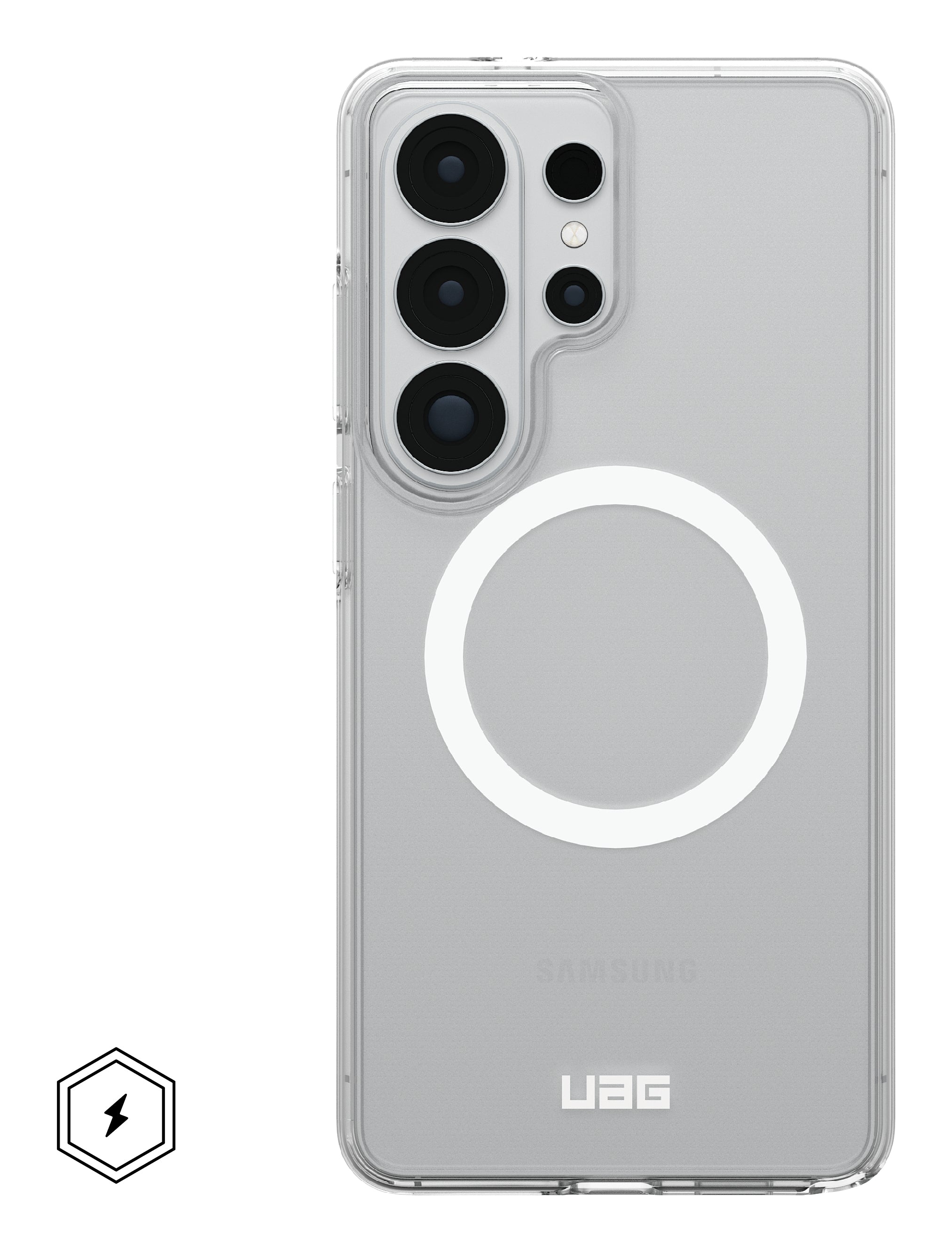 Urban Armor Gear UAG Scout Backcover – für Samsung Galaxy S26 Ultra, MagSafe, mit Ständer, PC, Transparent/Weiss