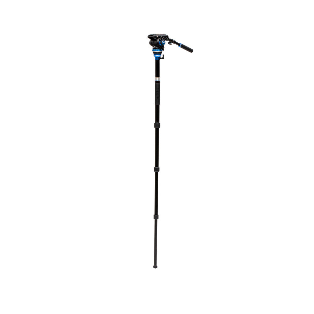 Benro A3883TS6PRO Aero Videostativ – bis 184 cm – 6 kg Traglast – 4 Sektionen, Aluminium – Schwarz